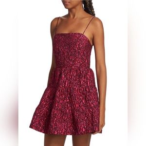 NWT Jamila Floral Jacquard Minidress
